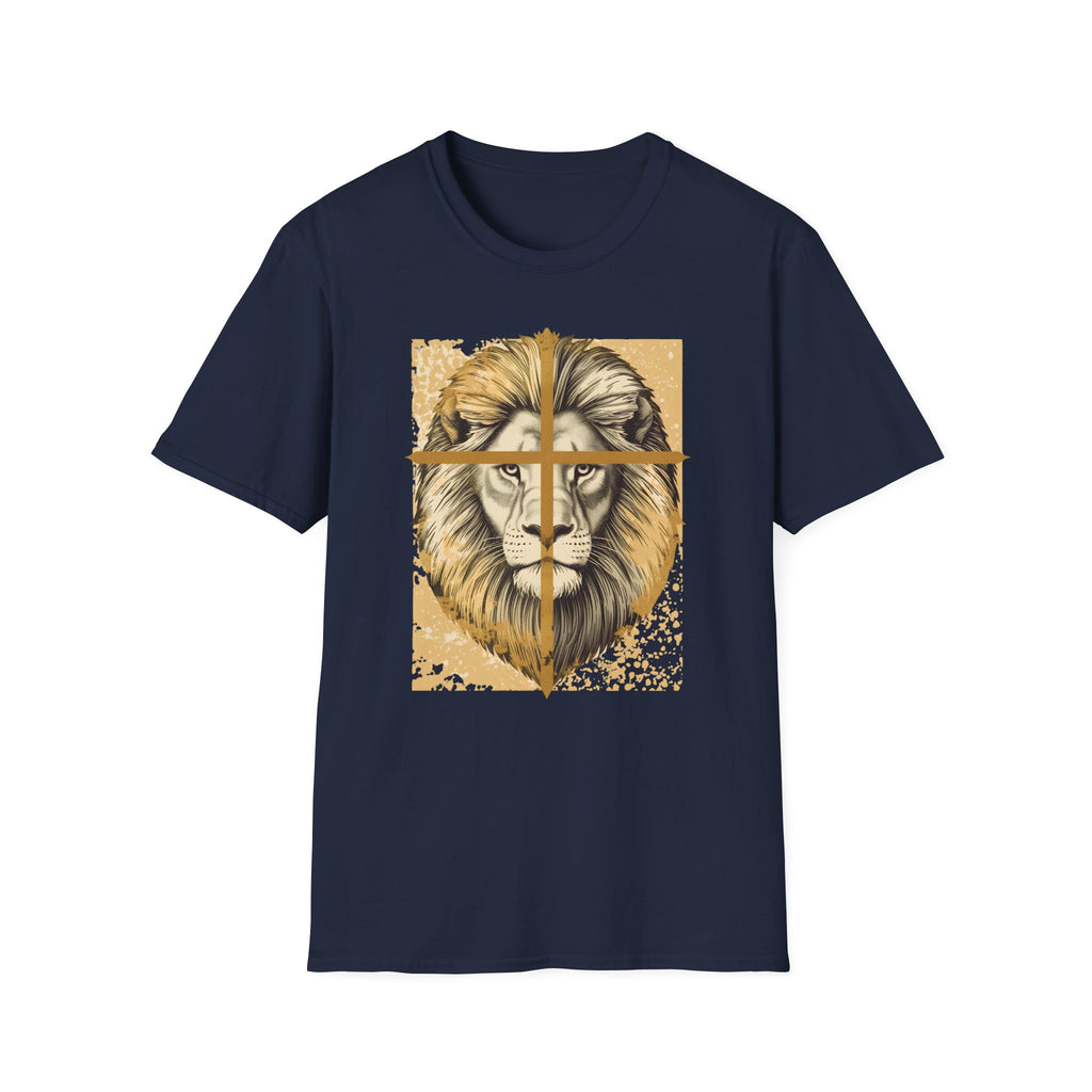Lion Cross T‑Shirt — Faith-Inspired Lion Graphic Tee