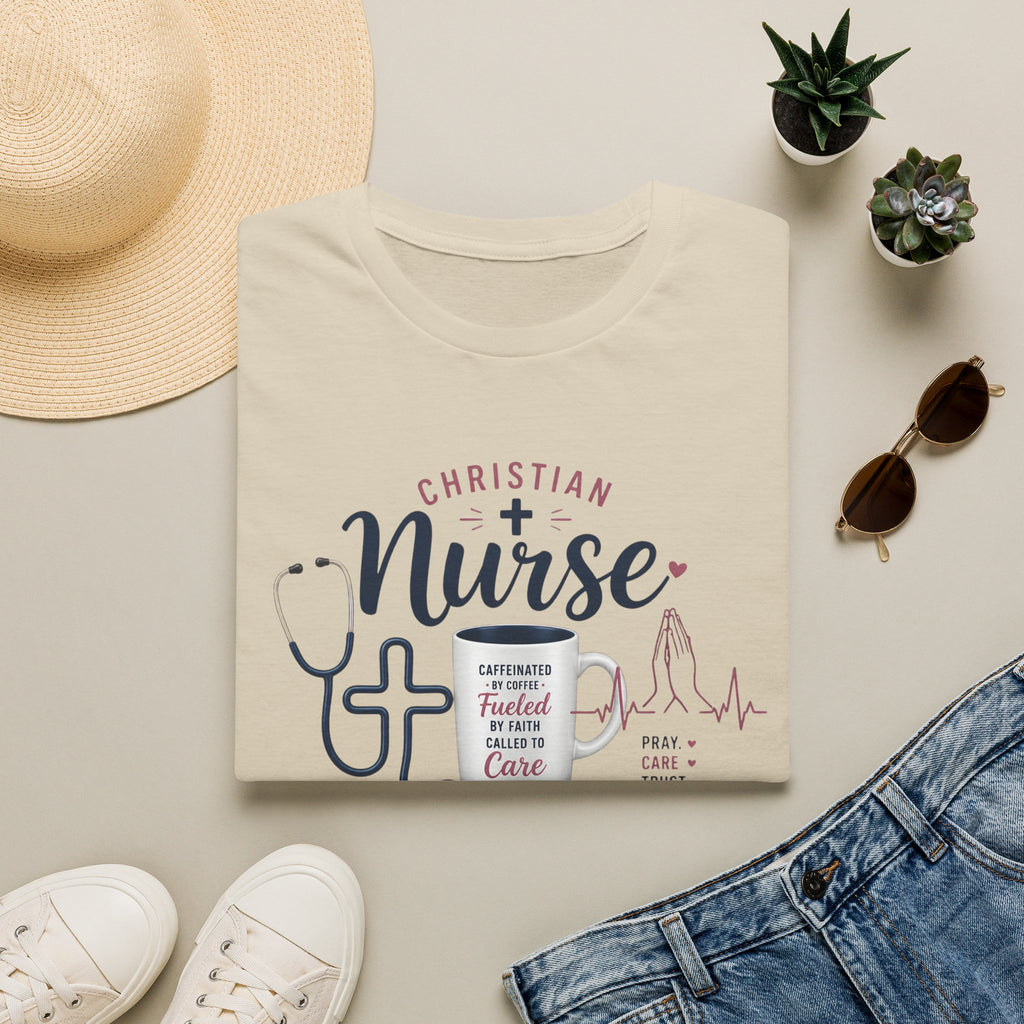 Christian Nurse T-Shirt — Faith Fueled Nursing Tee