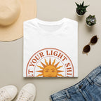 Sunshine Graphic T-Shirt — "Let Your Light Shine" Inspirational Tee