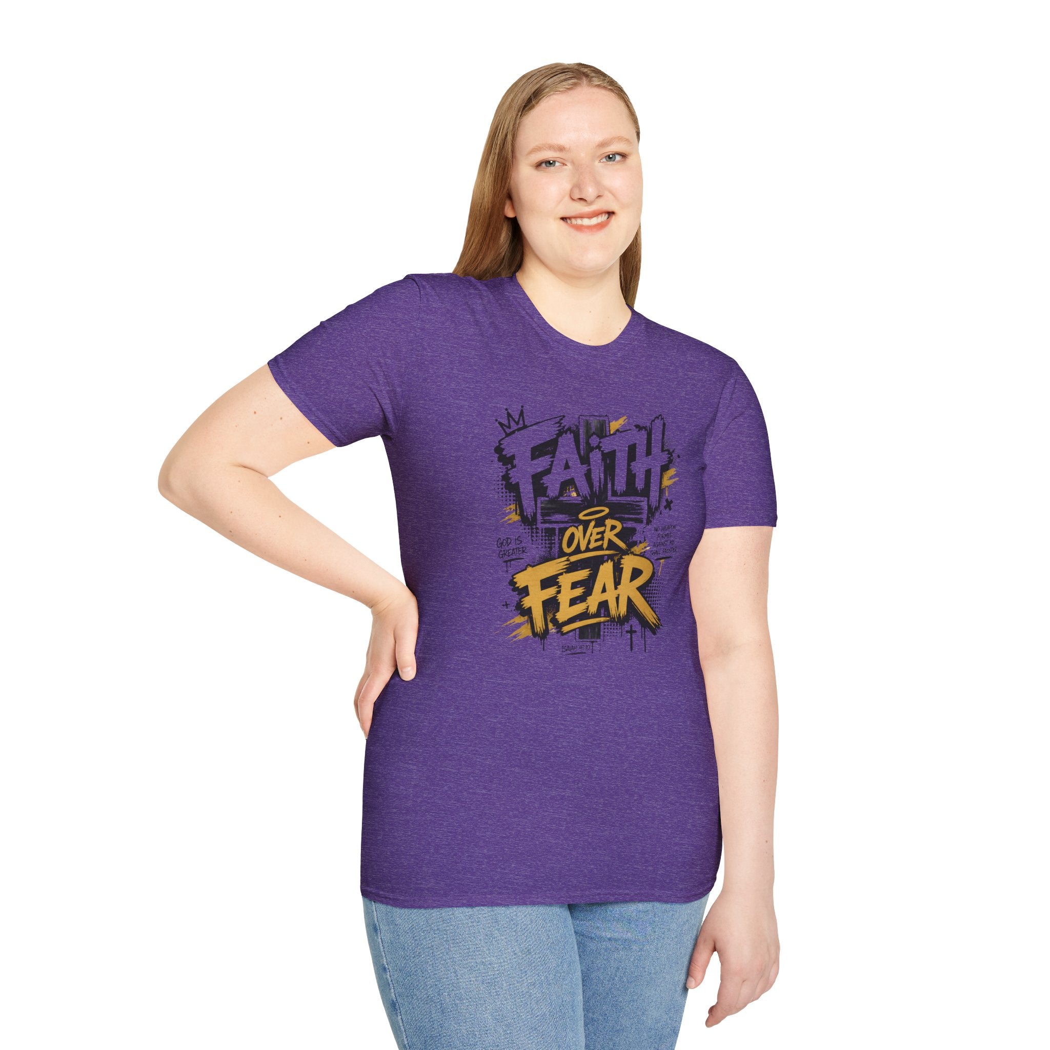 Faith Over Fear T-Shirt — Bold Graffiti Christian Inspirational Tee