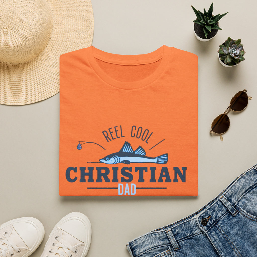 Reel Cool Christian Dad T-Shirt — Fishing Faith Father Gift