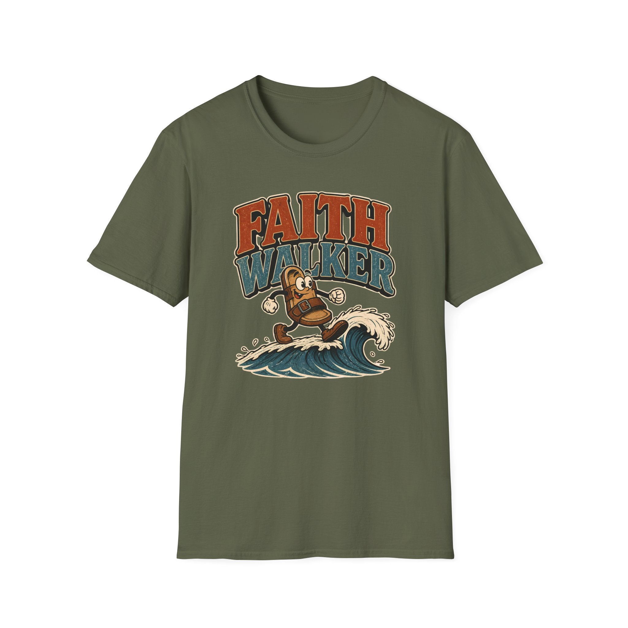 Faith Walker T-Shirt — Retro Surfing Faith Graphic Tee