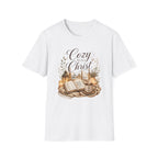 Cozy with Christ T‑Shirt — Faithful Christmas Cozy Home Design