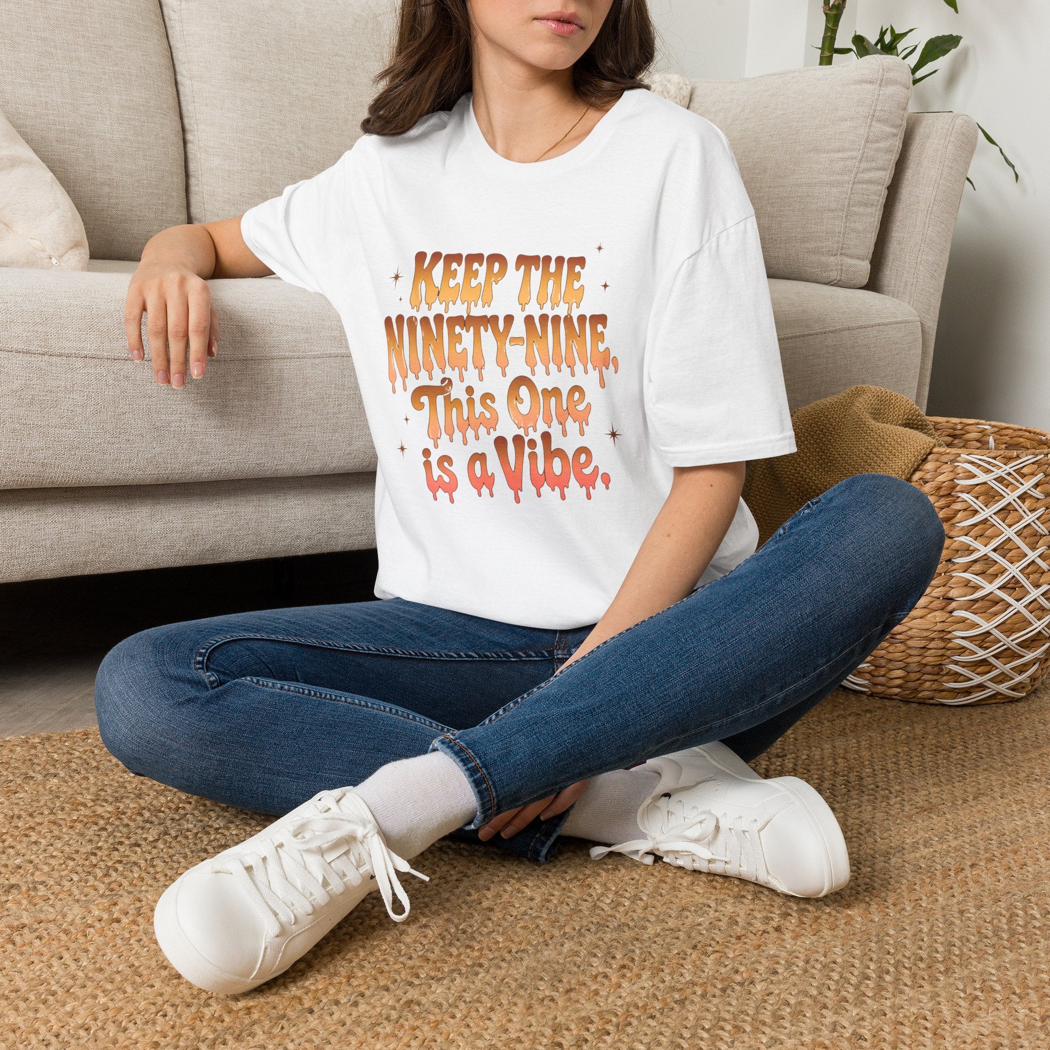 T-Shirt — "Keep the Ninety-Nine, This One Is a Vibe" Retro Graphic Tee