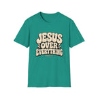 Jesus Over Everything T‑Shirt — Retro Faith Graphic Tee