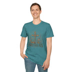 Christian T-Shirt — "Forever His" Cross Floral Graphic Tee