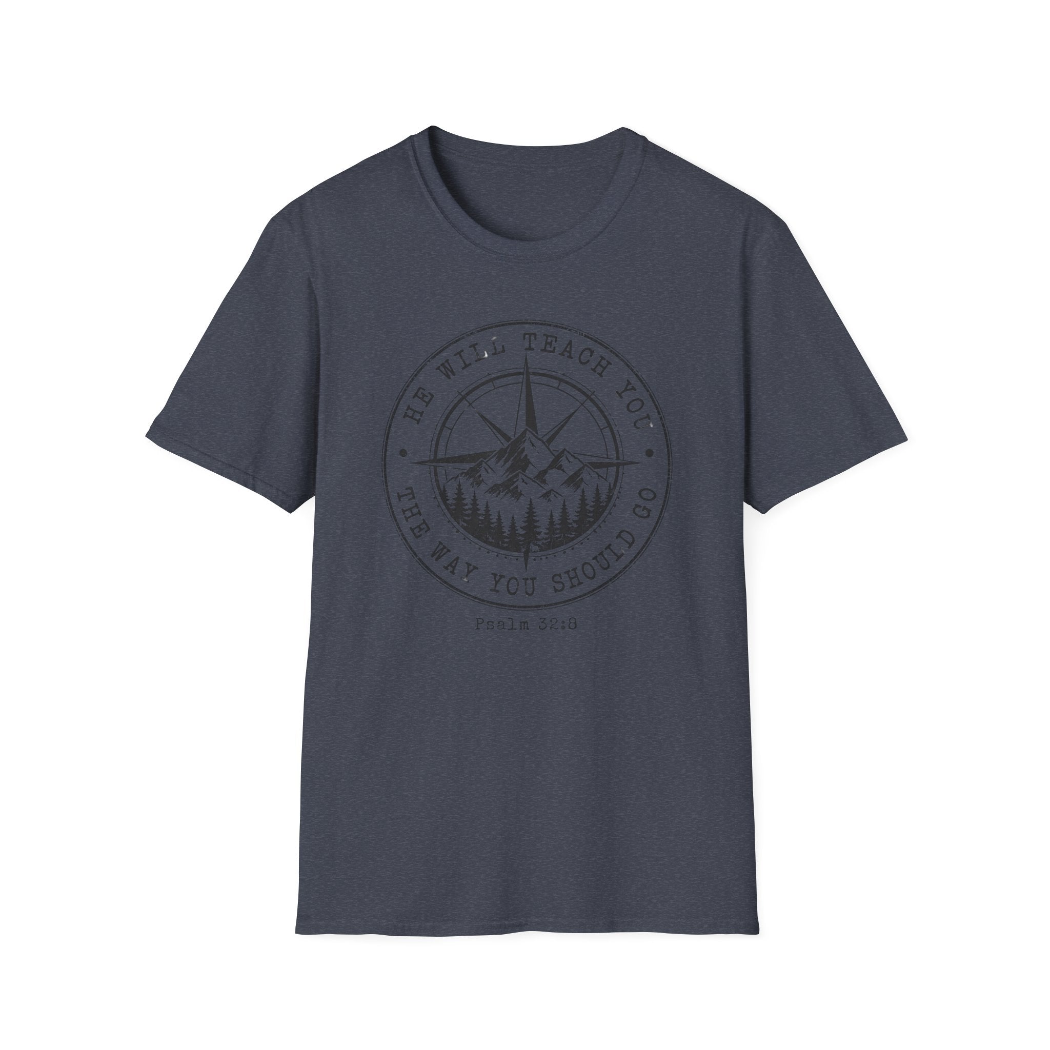 T-Shirt — 'He Will Teach You The Way You Should Go' Mountain Compass Christian Tee