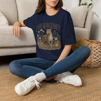 Courageous Leopard T-Shirt — Vintage Floral Wildlife Graphic Tee