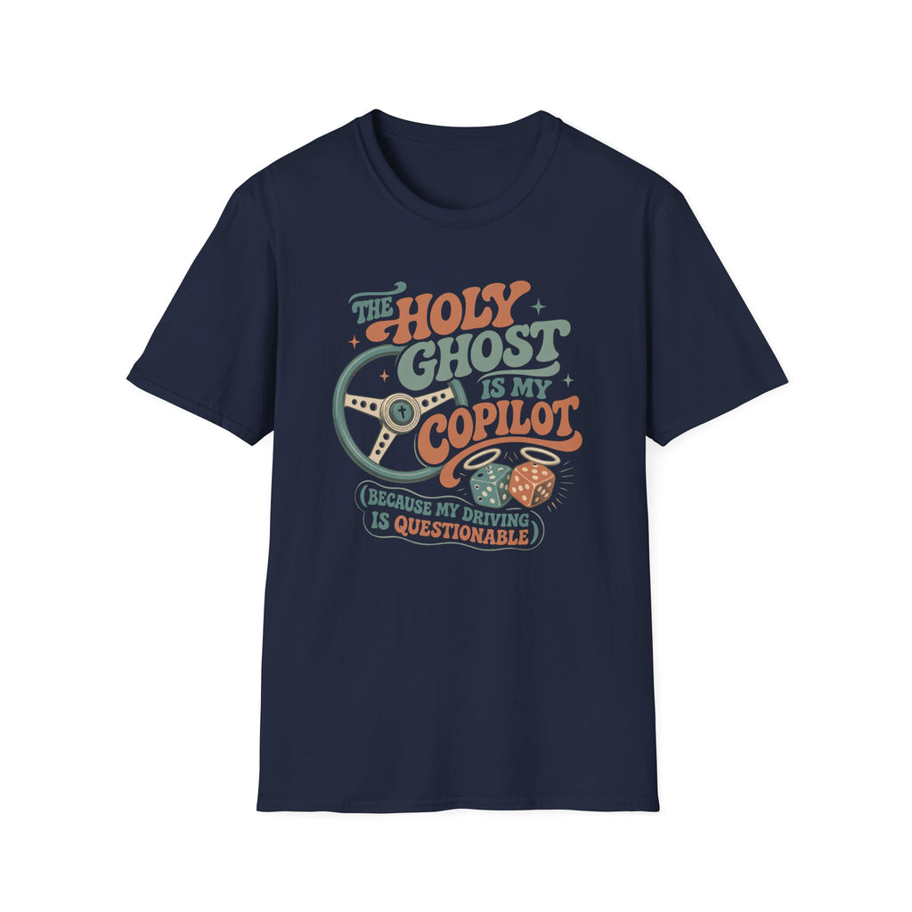 The Holy Ghost Is My Copilot T-Shirt — Religious Vintage Pilot Tee
