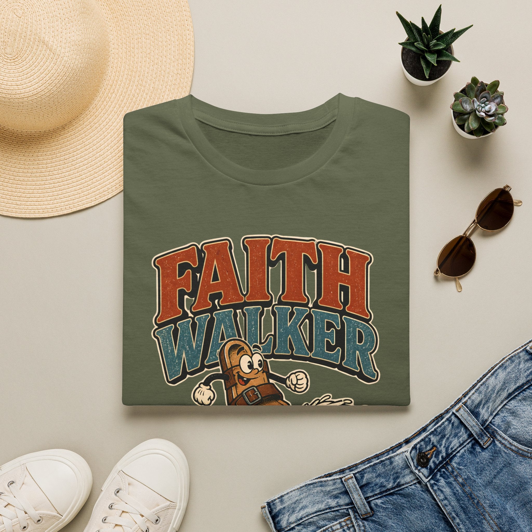 Faith Walker T-Shirt — Retro Surfing Faith Graphic Tee