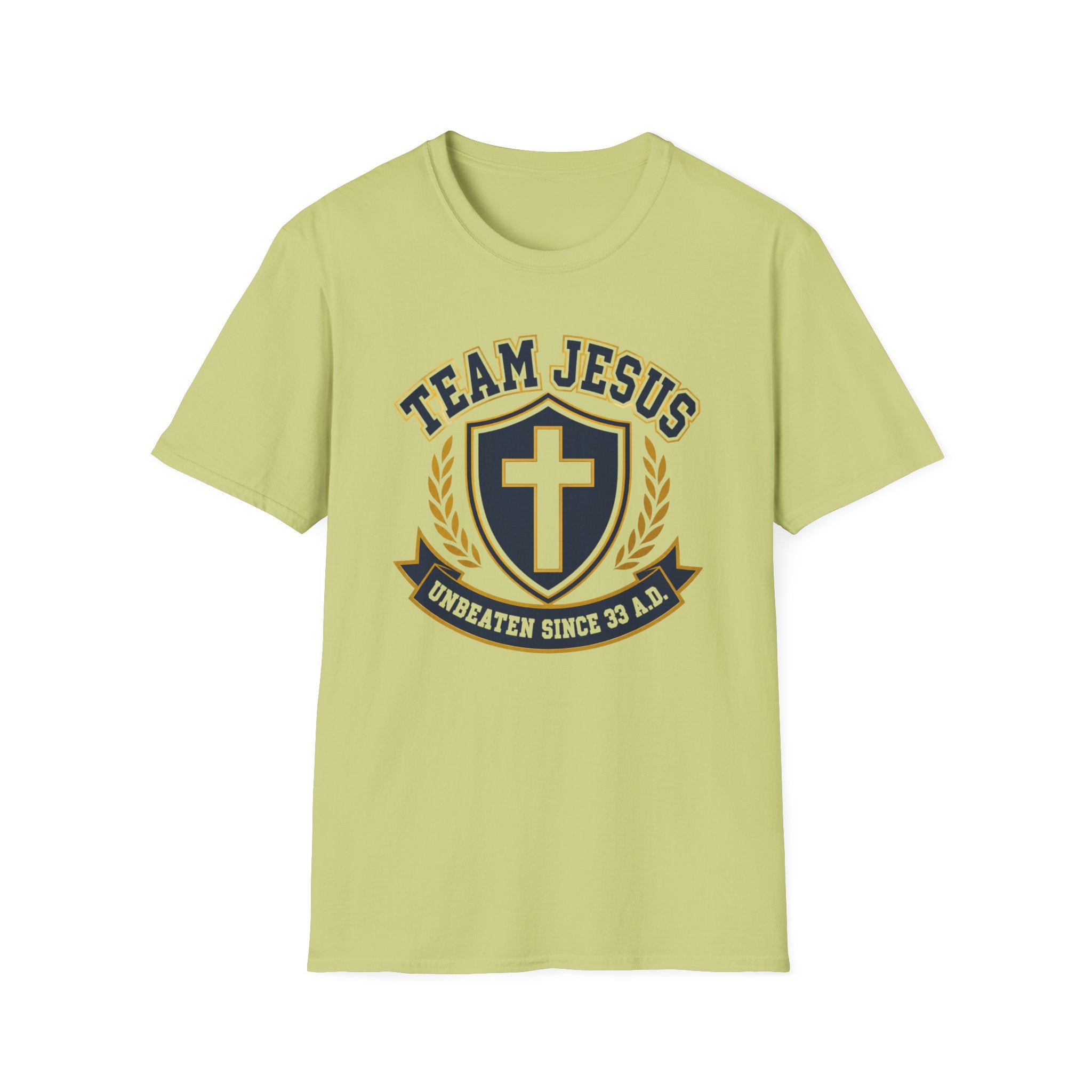 Team Jesus Shield T-Shirt — Christian Faith Graphic Tee ("Team Jesus")