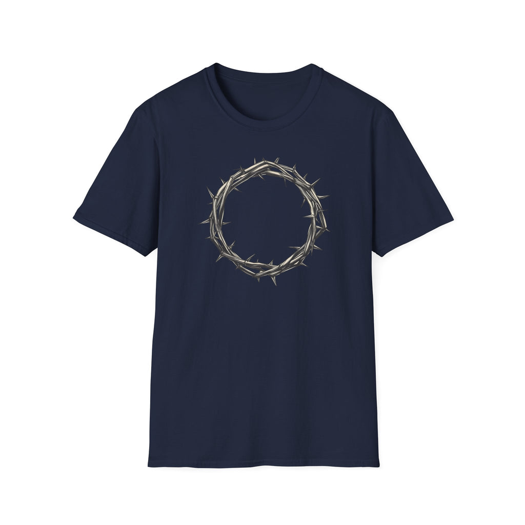 T-Shirt — Minimal Crown of Thorns Graphic Tee | Christian Faith Symbol Shirt
