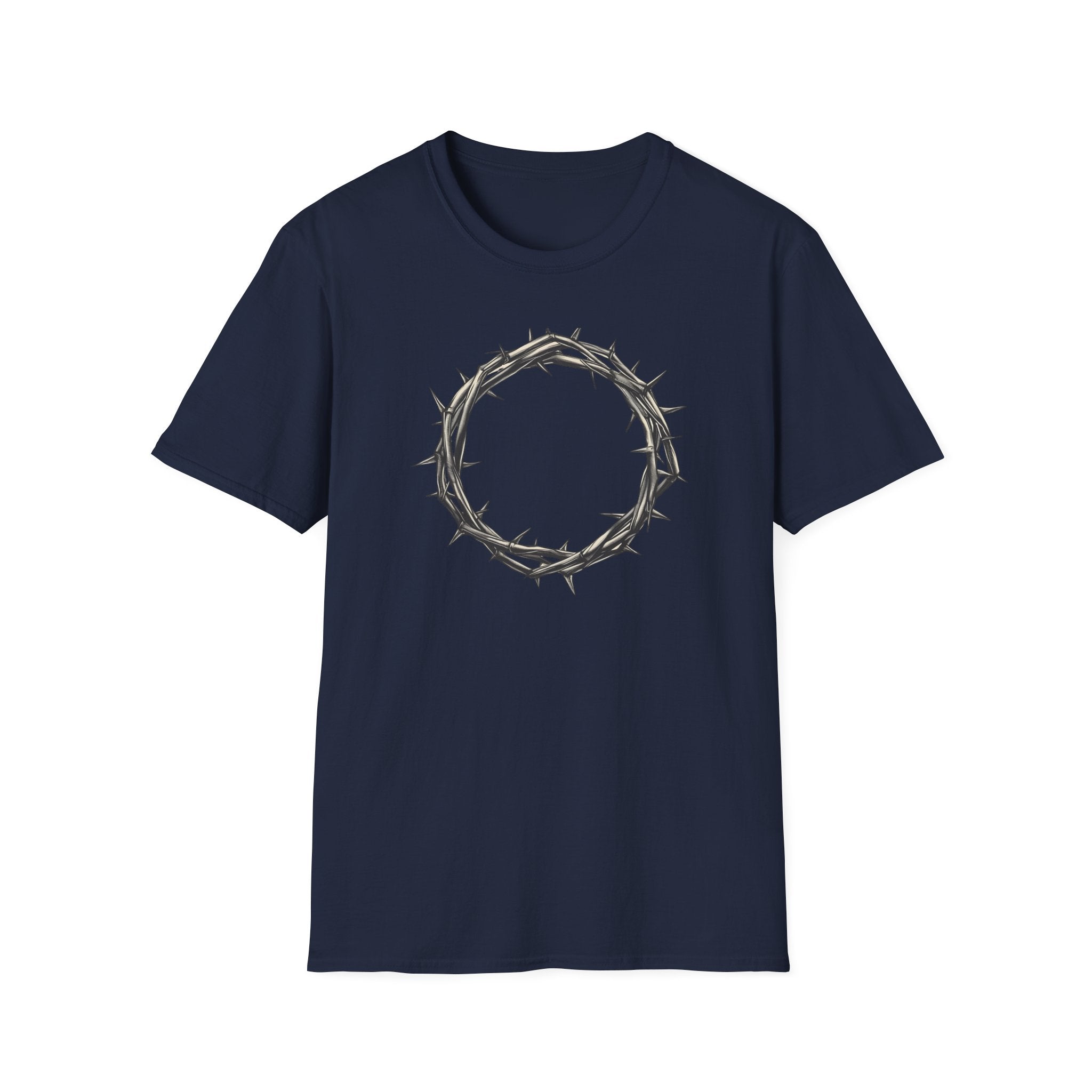 T-Shirt — Minimal Crown of Thorns Graphic Tee | Christian Faith Symbol Shirt
