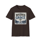 Washed By Grace T‑Shirt — Christian Faith Cross Tee