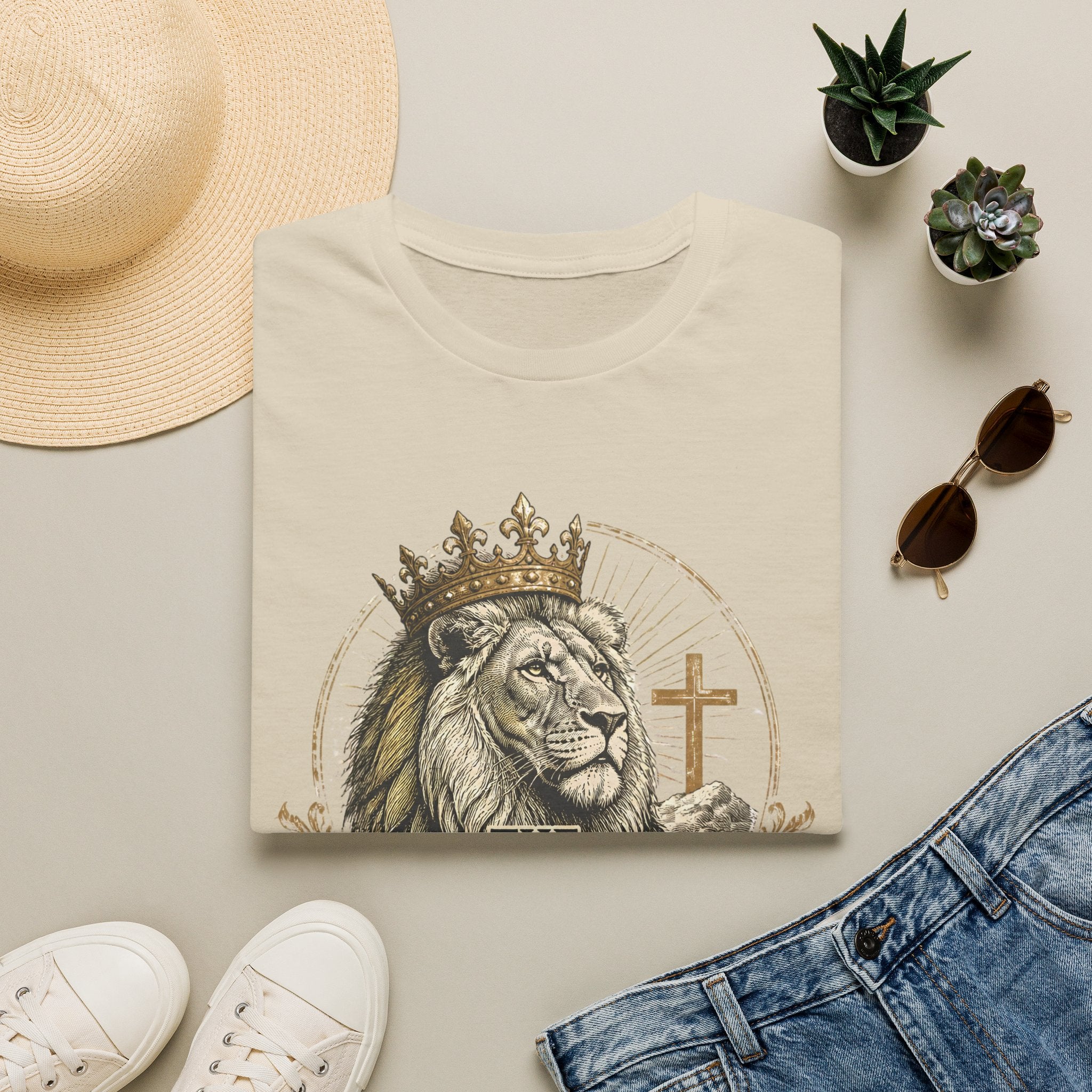Lion of Judah T-Shirt — Christian Faith King Lion Graphic Tee