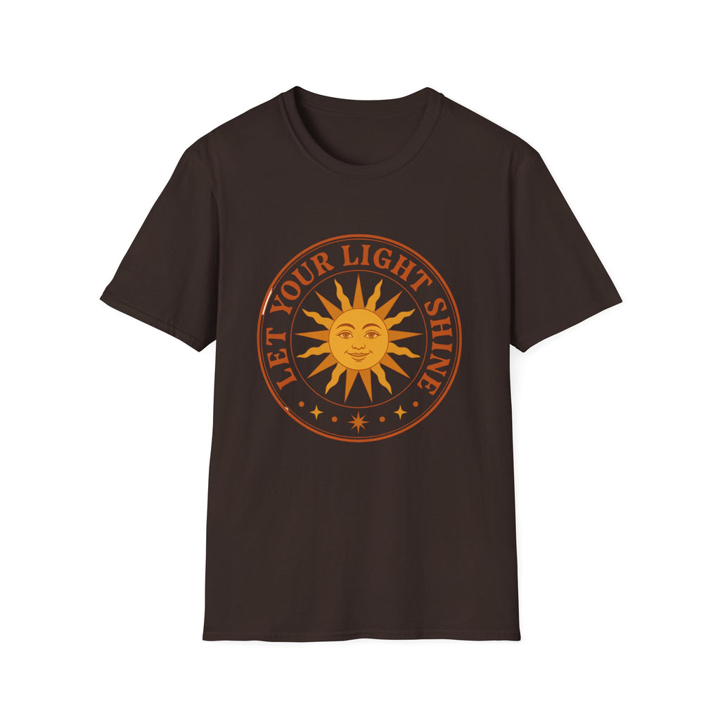 Sunshine Graphic T-Shirt — "Let Your Light Shine" Inspirational Tee