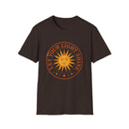 Sunshine Graphic T-Shirt — "Let Your Light Shine" Inspirational Tee