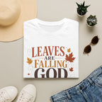 Leaves Are Falling God Is Faithful T-Shirt — Fall Christian Tee