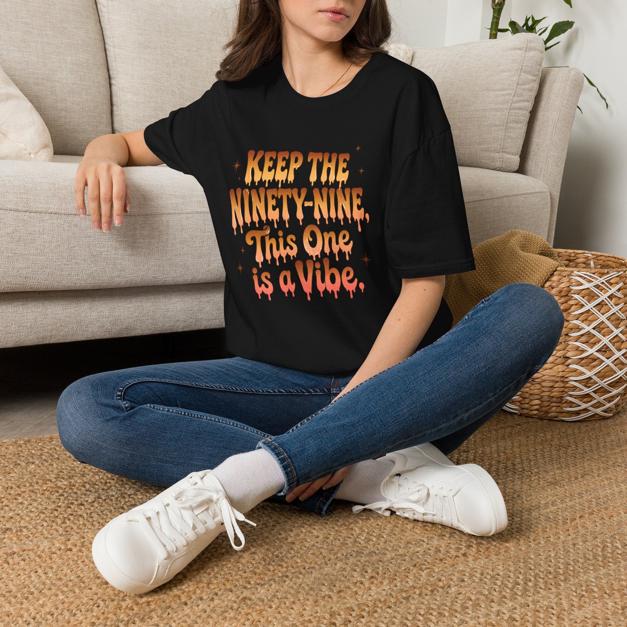 T-Shirt — "Keep the Ninety-Nine, This One Is a Vibe" Retro Graphic Tee