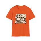 Jesus Over Everything T‑Shirt — Retro Faith Graphic Tee