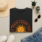 Sunshine Graphic T-Shirt — "Let Your Light Shine" Inspirational Tee