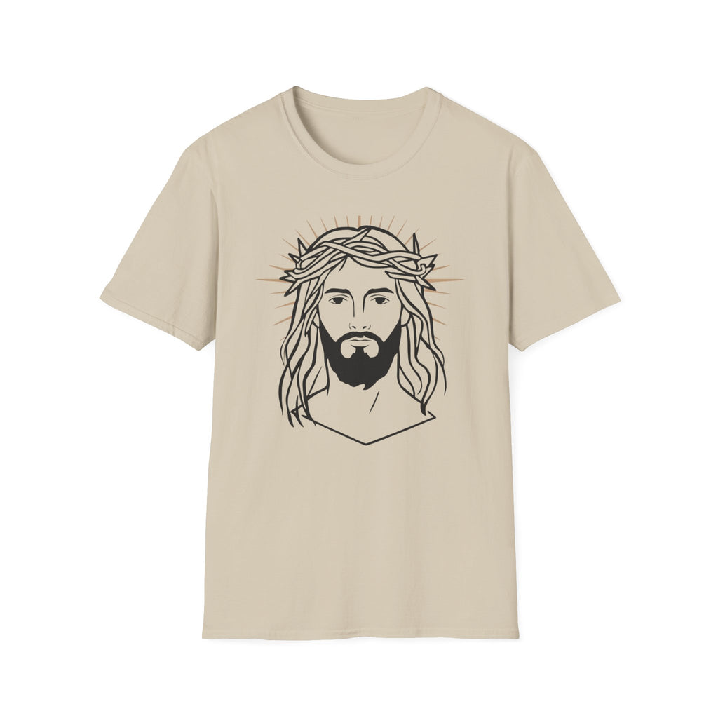 Jesus Portrait T-Shirt — Crown of Thorns Faith Tee