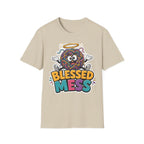 Blessed Mess T-Shirt — Cute Angelic Tangled Yarns Graphic Tee