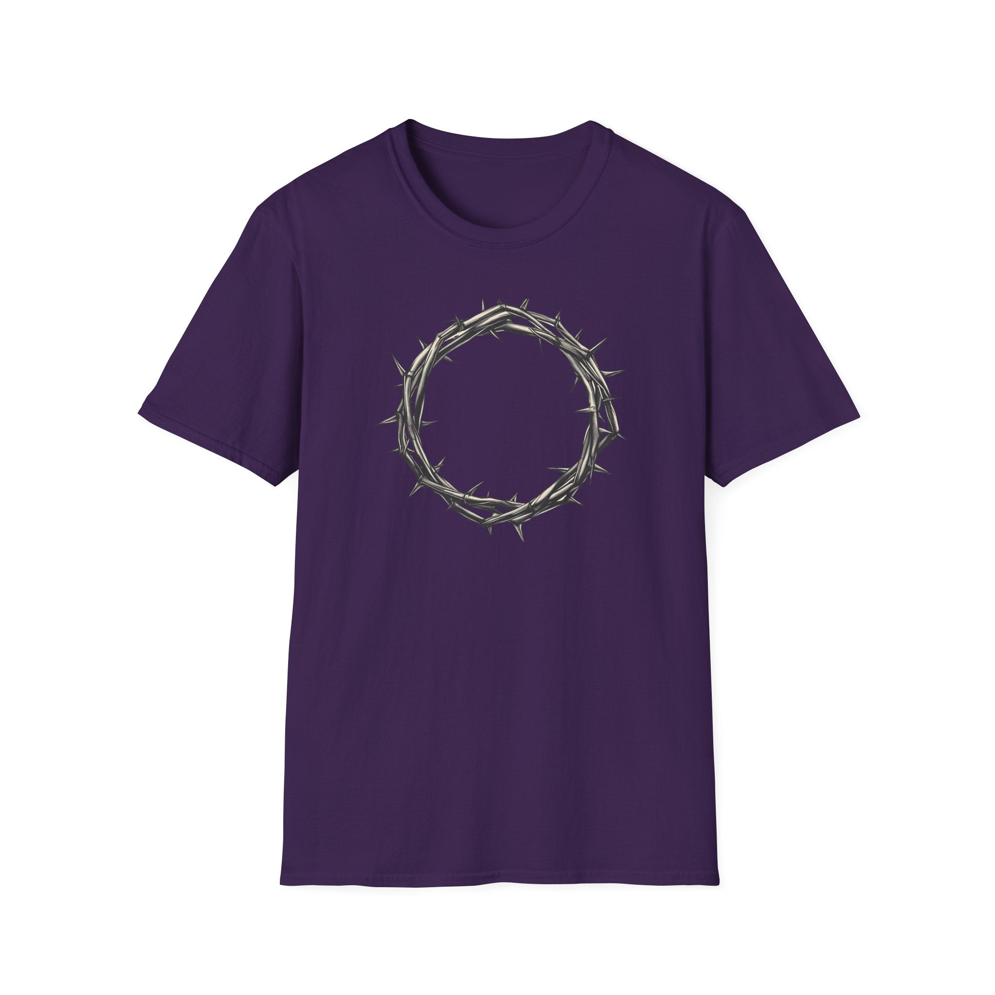 T-Shirt — Minimal Crown of Thorns Graphic Tee | Christian Faith Symbol Shirt