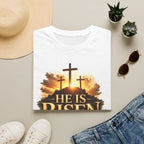 He Is Risen T-Shirt — Easter Christian Cross Resurrection Tee