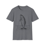 Fish Illustration T-Shirt — Vintage Leaping Trout Graphic