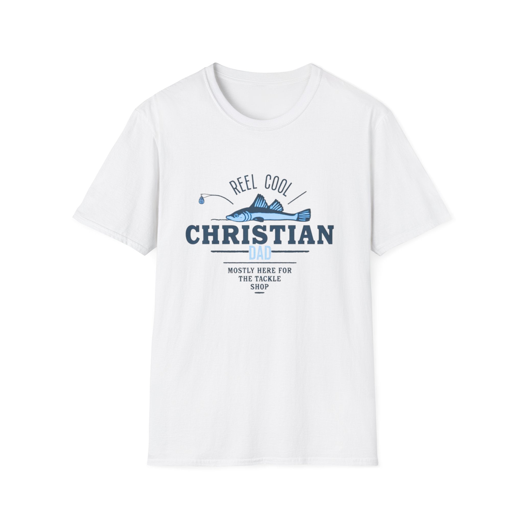 Reel Cool Christian Dad T-Shirt — Fishing Faith Father Gift