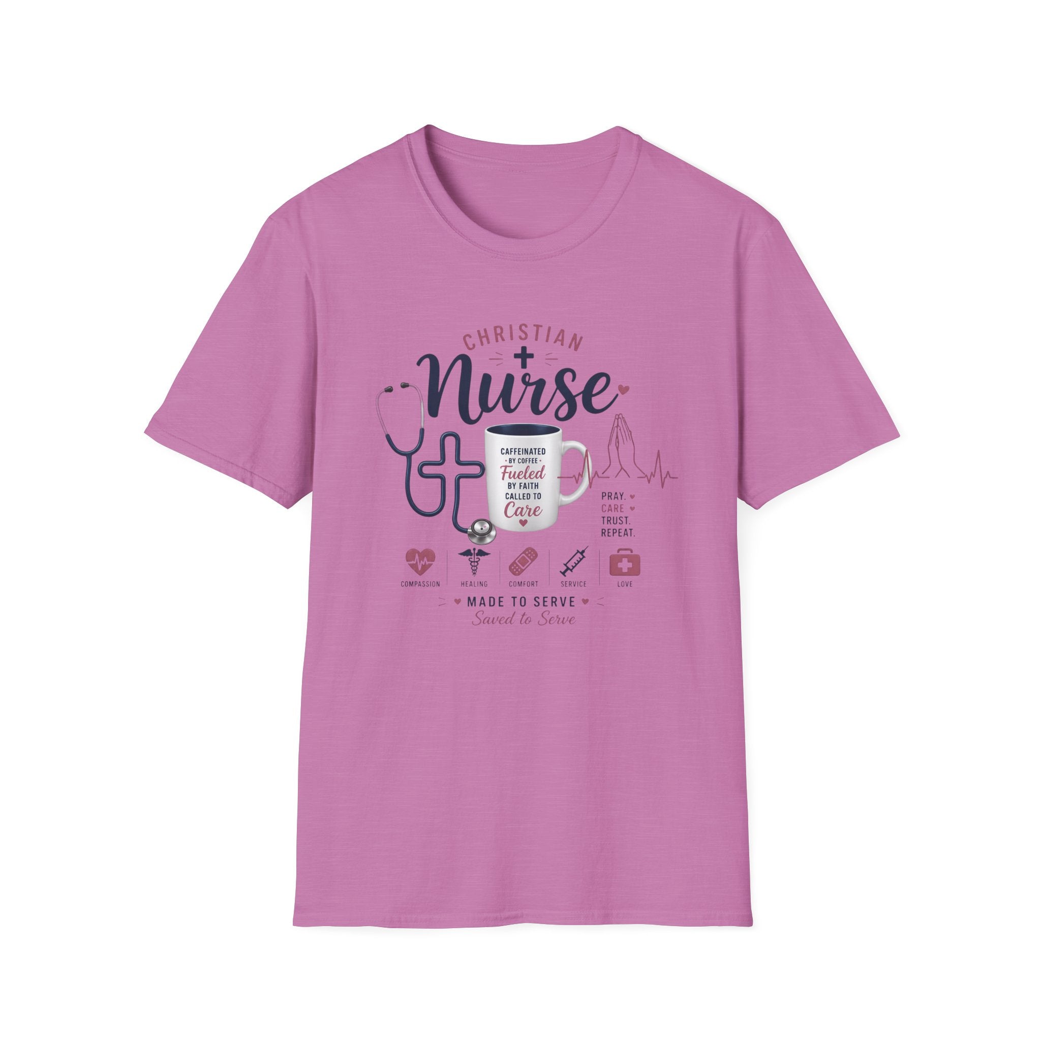 Christian Nurse T-Shirt — Faith Fueled Nursing Tee
