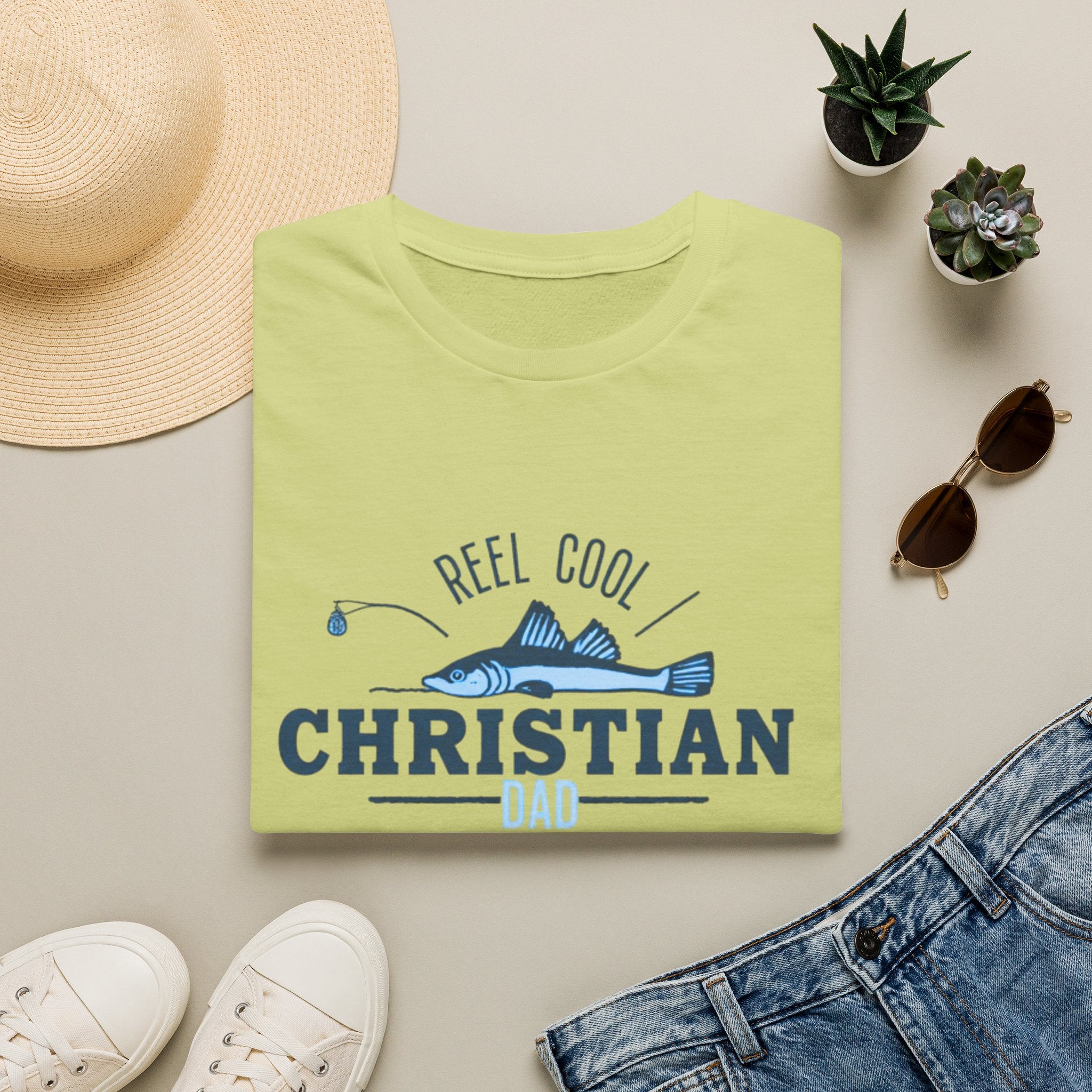 Reel Cool Christian Dad T-Shirt — Fishing Faith Father Gift
