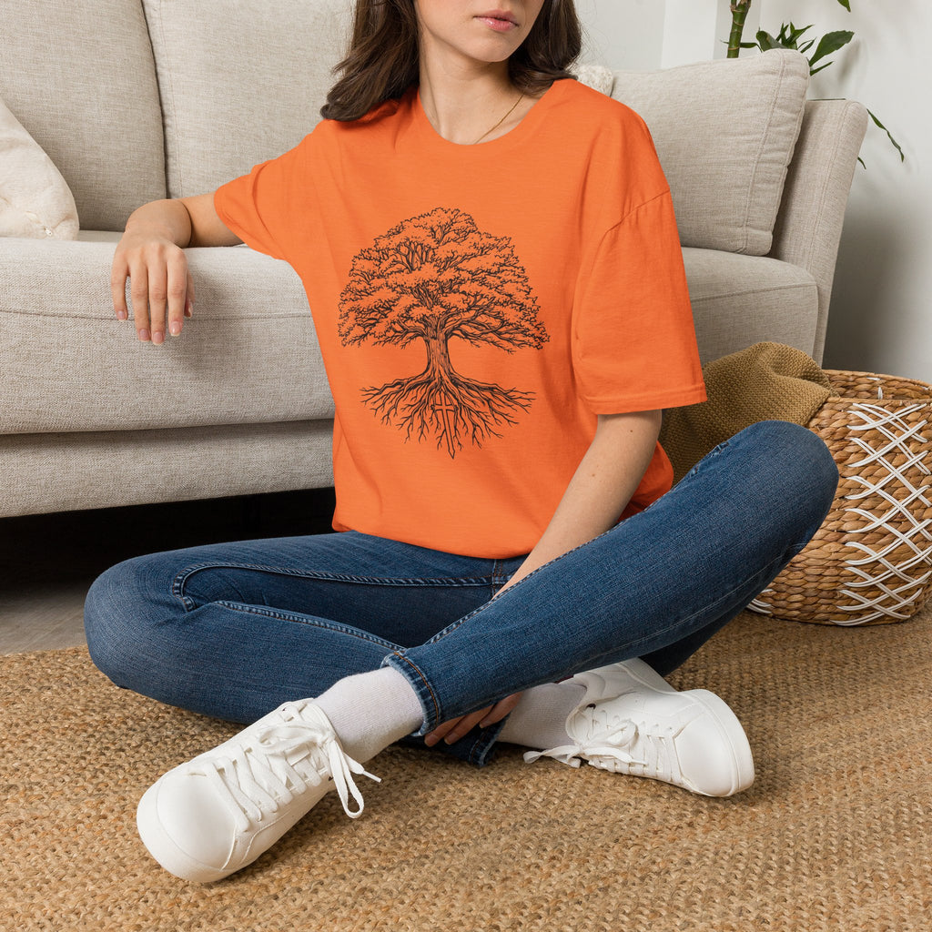Tree of Life T-Shirt — Detailed Oak Tree Illustration Shirt