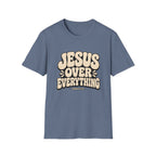 Jesus Over Everything T‑Shirt — Retro Faith Graphic Tee