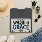Washed By Grace T‑Shirt — Christian Faith Cross Tee