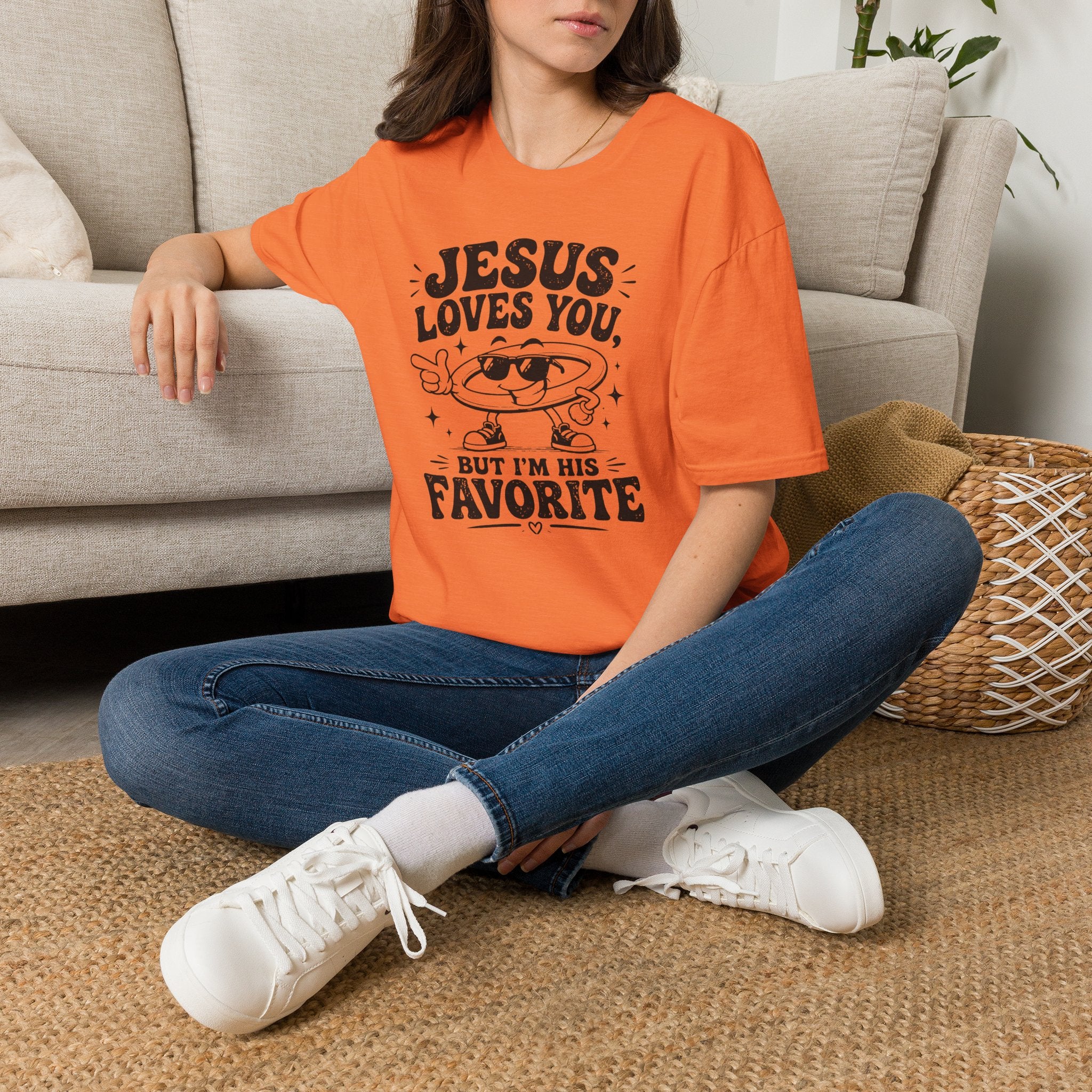 Jesus Loves You T-Shirt — 'But I’m His Favorite' Christian Graphic Tee
