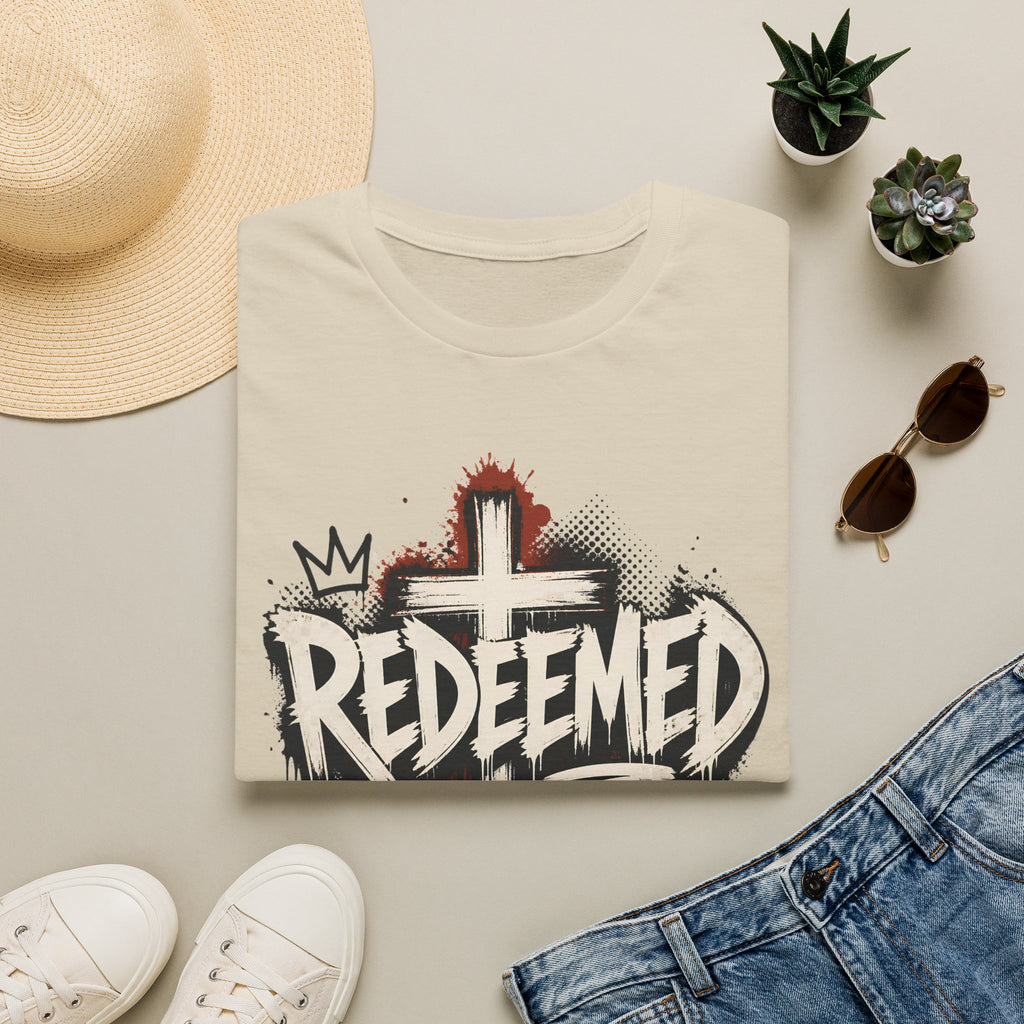 Redeemed Cross T‑Shirt — Christian Faith Graphic Tee