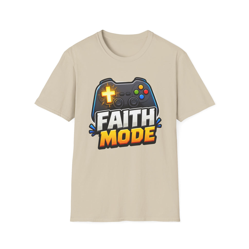 Faith Mode Gamer T-Shirt — Christian Video Game Controller Tee