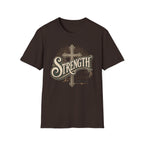 Strength Cross T‑Shirt — 'The Lord Is My Peace' Christian Faith Tee