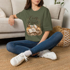 Cozy with Christ T‑Shirt — Faithful Christmas Cozy Home Design