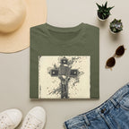 Vintage Microphone Cross T-Shirt — Retro Gospel Music Tee