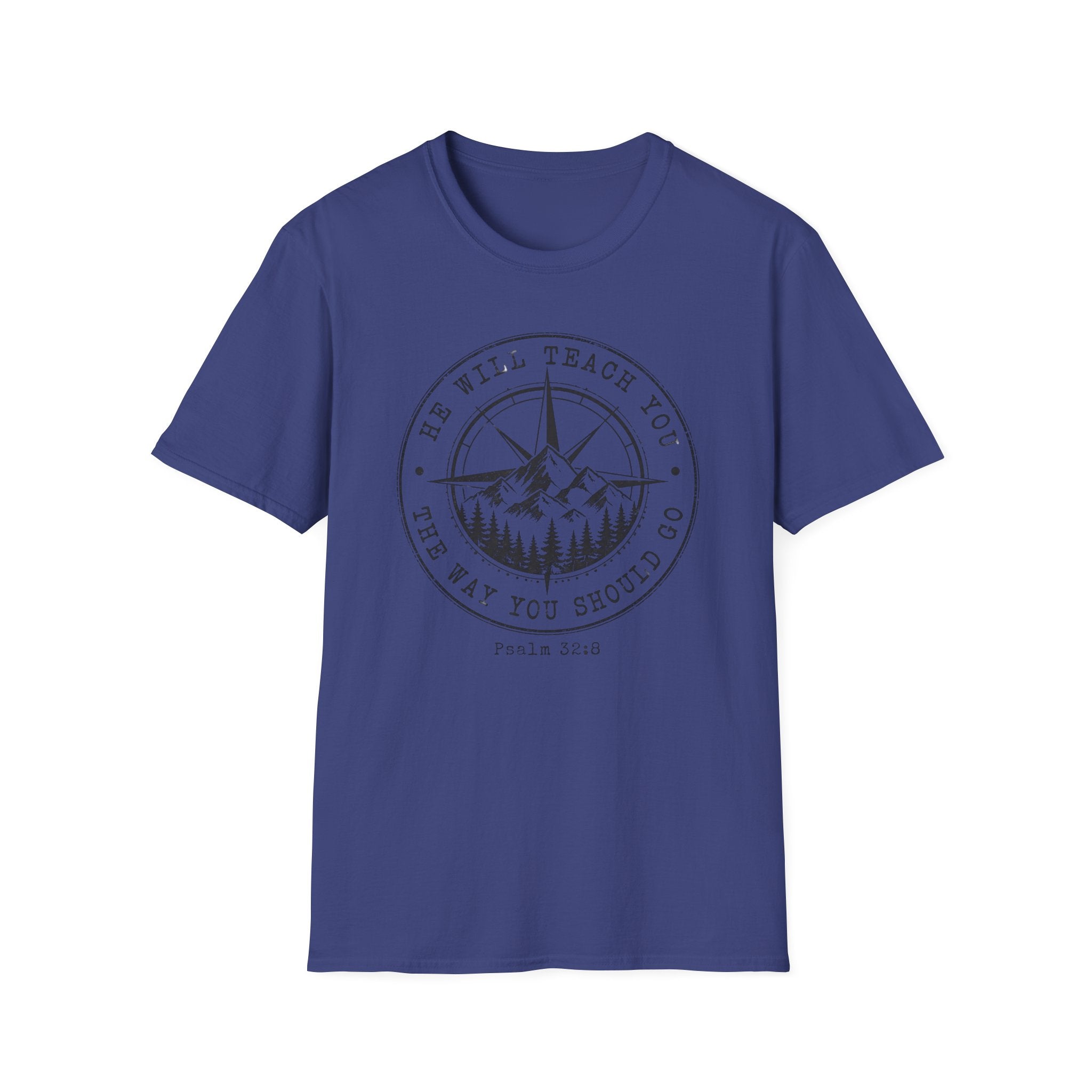 T-Shirt — 'He Will Teach You The Way You Should Go' Mountain Compass Christian Tee