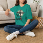 Christian T-Shirt — "Paid in Full" Cross Graphic Faith Tee