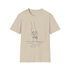 T-Shirt — Minimal Line Art Holding Hands Design