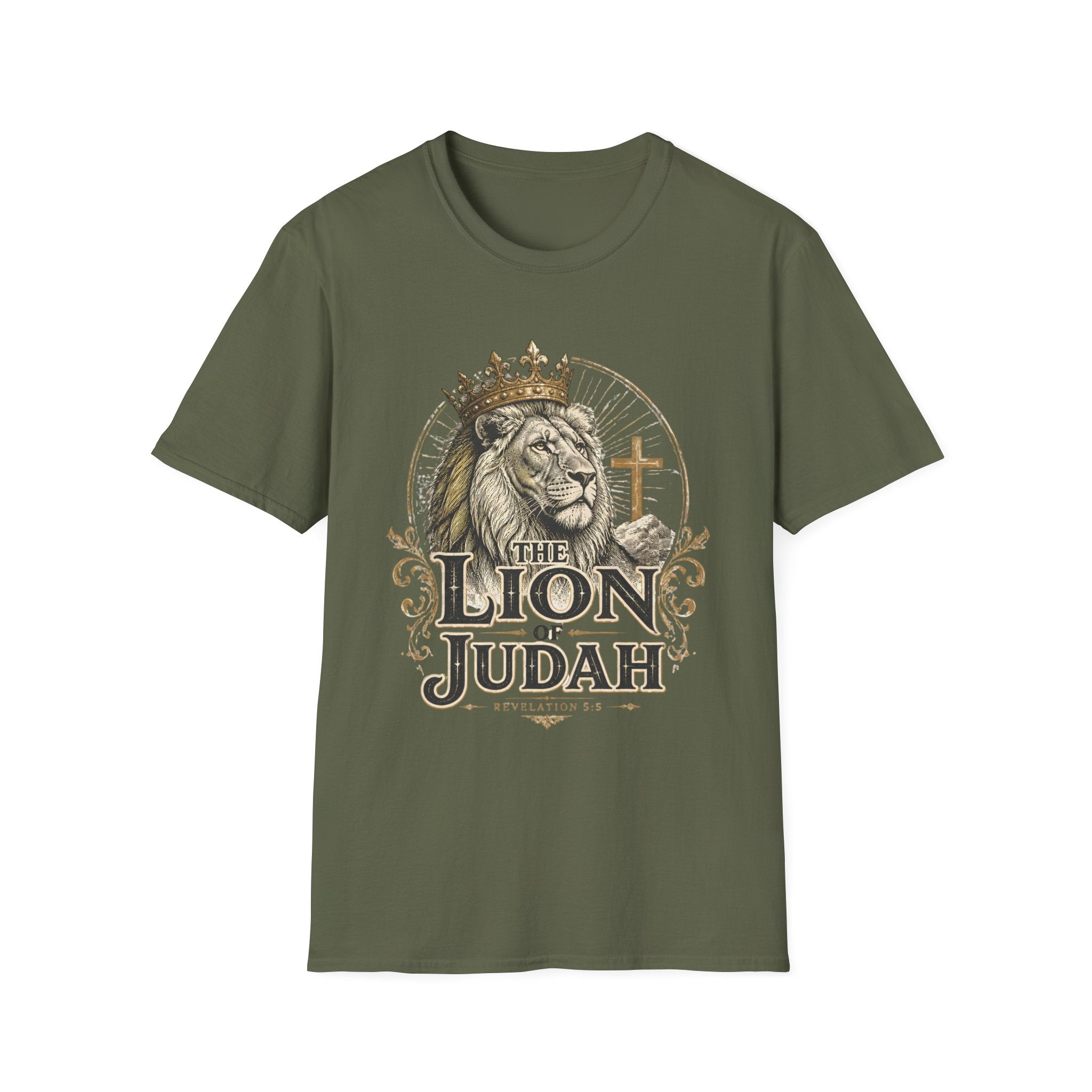 Lion of Judah T-Shirt — Christian Faith King Lion Graphic Tee