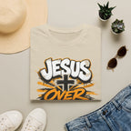 Jesus Over Everything T-Shirt — Faith Graphic Tee with Cross Streetwear Design
