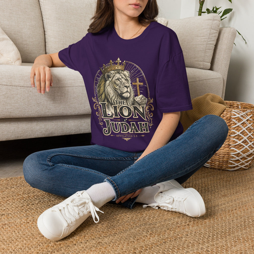 Lion of Judah T-Shirt — Christian Faith King Lion Graphic Tee