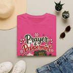 Prayer & Peppermint Christmas T-Shirt — Festive Bible Holiday Tee