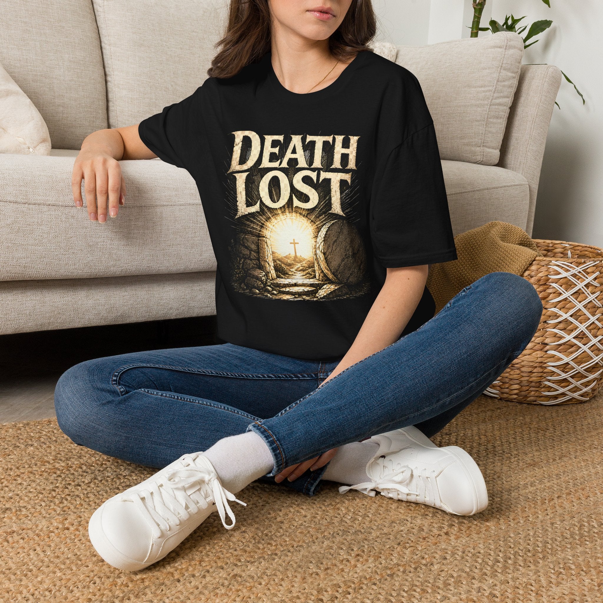Death Lost T-Shirt — Vintage Tombstone Graphic Tee